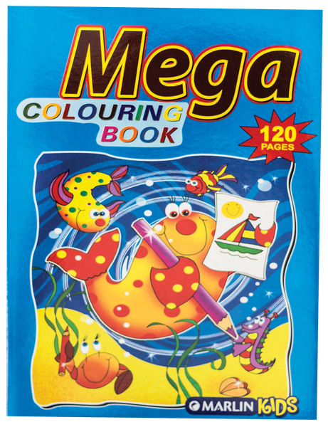 Marlin Kids Mega 120 Page Colouring Book - Pack of 5