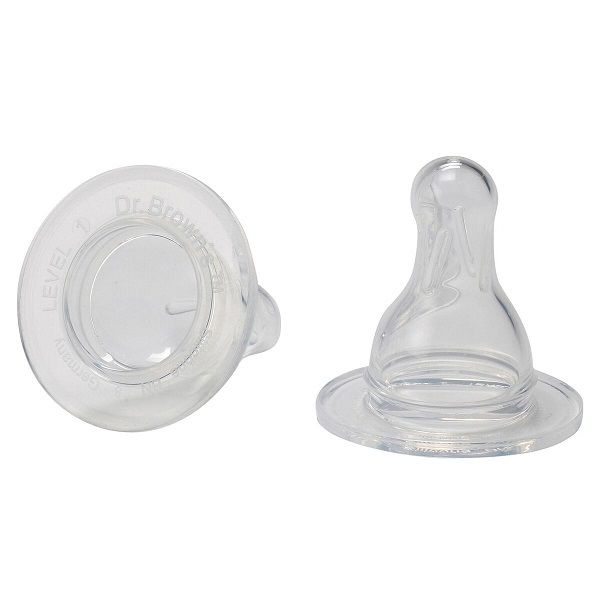 Dr. Brown's Narrow Neck Options+ Nipple, Level-3, 2-Pack