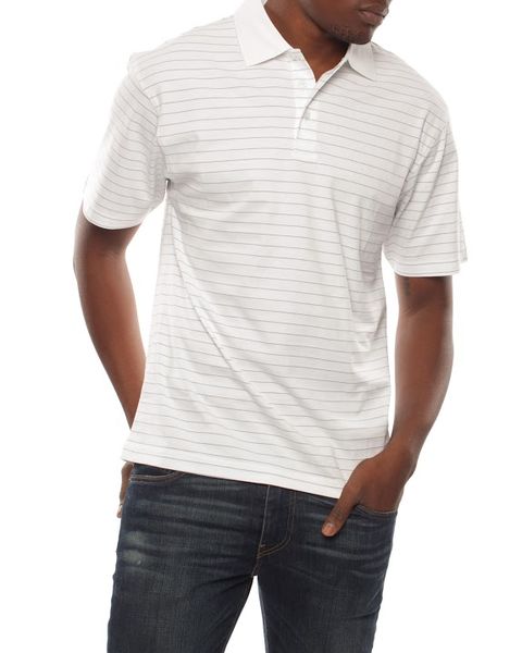 Patrick J Bold Stripe Golfer - White