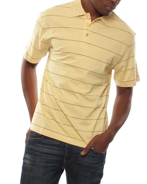 Patrick J Spread-Stripe Golfer - Yellow