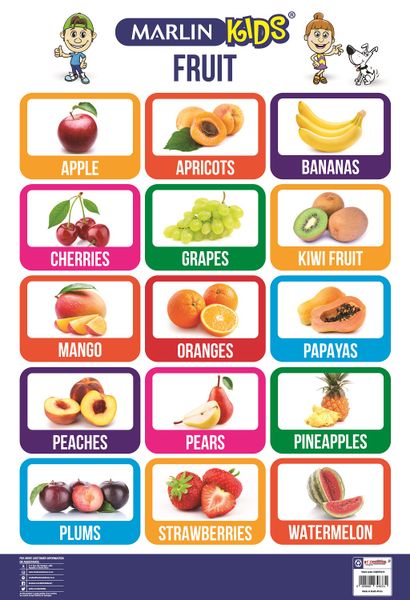 Marlin Kids Chart - Fruit