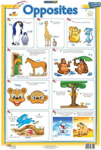 Marlin Kids Chart - Opposites