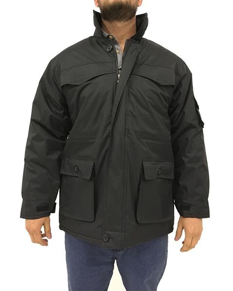 Restless Men's 2803NLN Long Flap-Pocket Jacket - Black