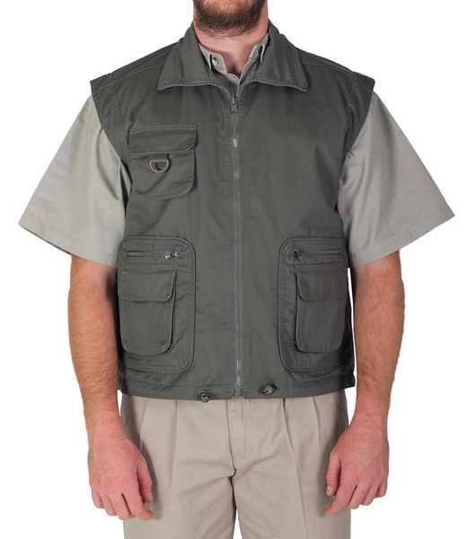 Wildway Men's Reversible Fishing Jacket - Olive