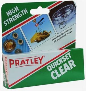 Pratley - 40ml Quickset Glue - Clear