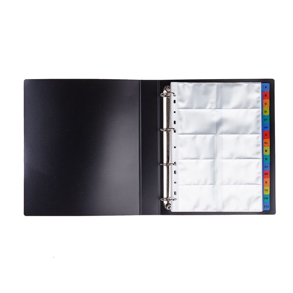 Meeco A4 Refillable Business Card Holder - Black