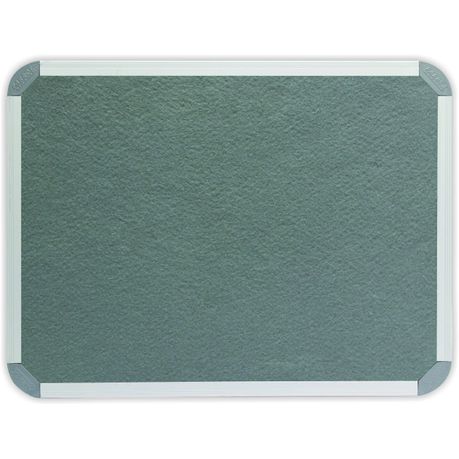 Grey Felt Notice Board Combination Aluminium Trim 24h 1200 x 900 mm Dry Erase 