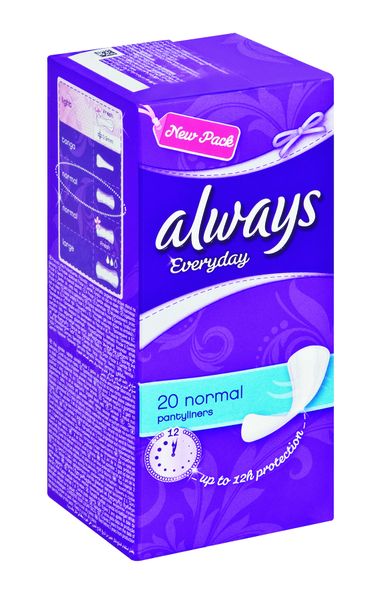 Always Everyday Liners Normal Unscented - 20s