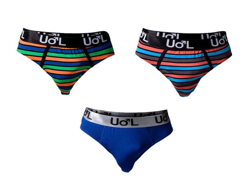 Undeez Mid Week Fashion 3 Pack Briefs