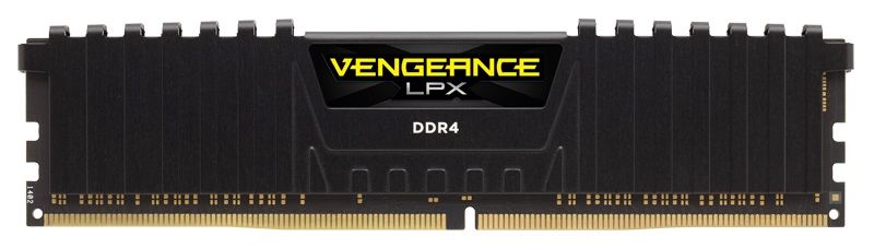 Corsair Vengeance LPX 8GB (1 x 8GB) DDR4 DRAM 2400MHz C14 Memory Kit - Black