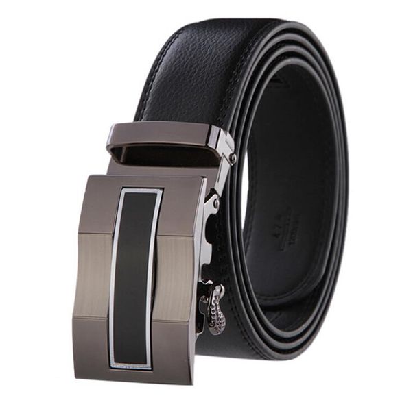 Yeoman Elegant Men's Black Ratchet Belt - Style 1 Black