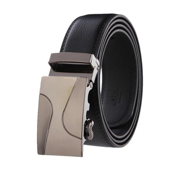 Yeoman Elegant Men's Black Ratchet Belt - Style 3 Black