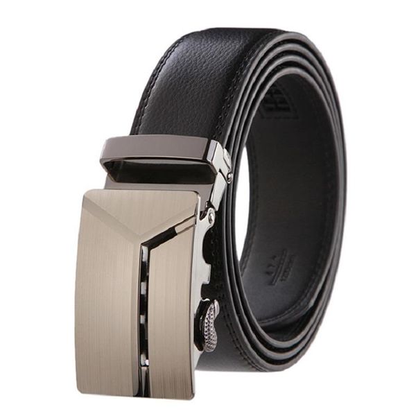 Yeoman Elegant Men's Black Ratchet Belt - Style 4 Black