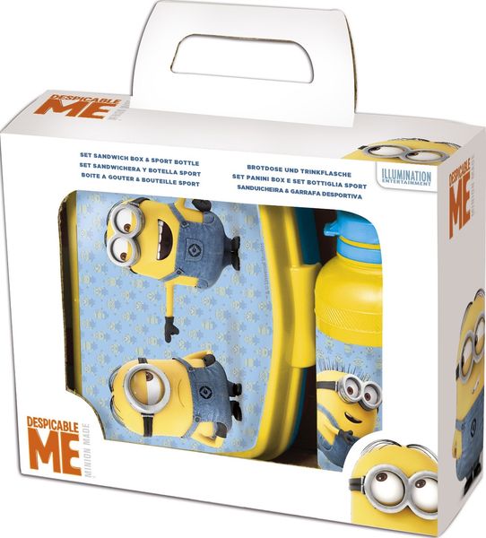 Minions Sandwich Box &amp; Bottle 2 Piece Value