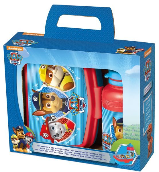 Paw Patrol Sandwich Box &amp; Bot 2 Piece Value