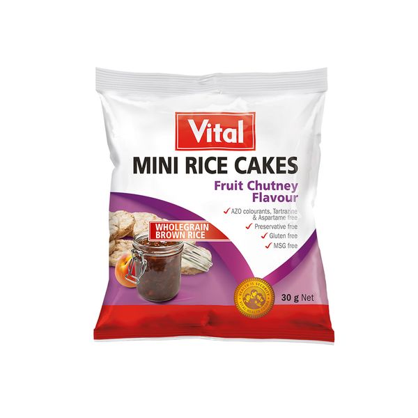 Vital Mini Rice Cakes Fruit Chutney - 30g
