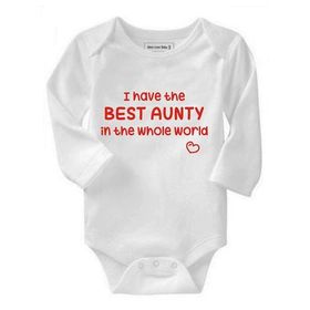 Noveltees Unisex I Have The Best Aunty In The Whole World Long Sleeve