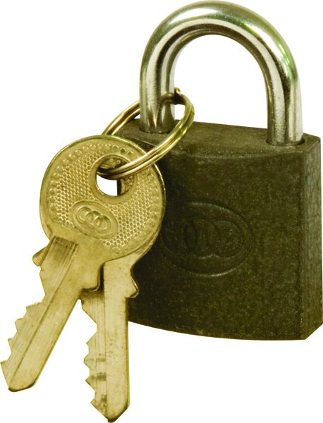 Moto-Quip - Tri Circle Iron Standard Padlock - 2.5cm