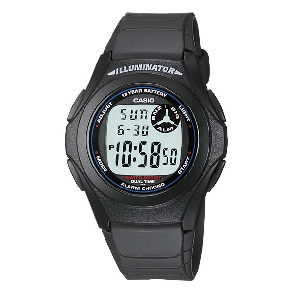 Casio Mens F200W-1AUDF Illuminator Digital Watch