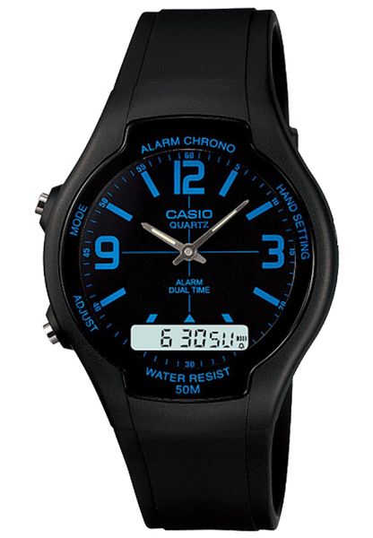 Casio Mens AW-90H-2BVDF Anadigital Watch