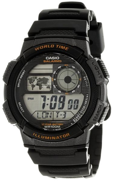 Casio Mens AE-1000W-1AVDF World Time Sports Digital Watch