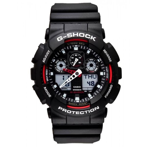 Casio Mens GA-100-1A4DR G-Shock X-Large Anadigital Watch