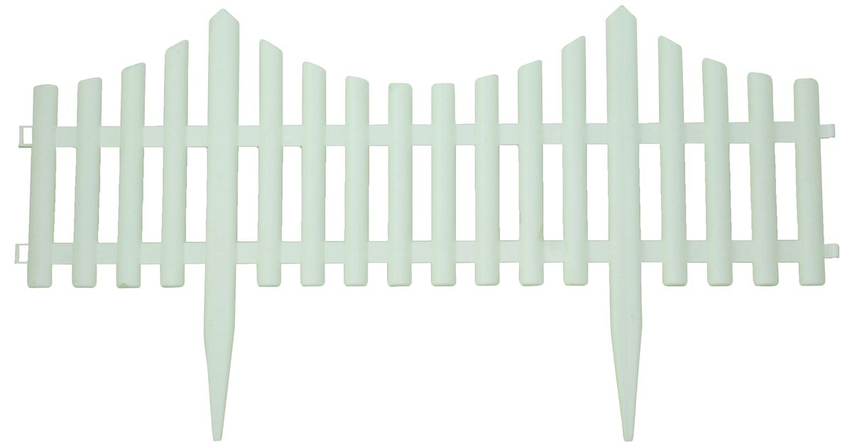 3 Pieces Plastic Garden Fence 1.77m G0600