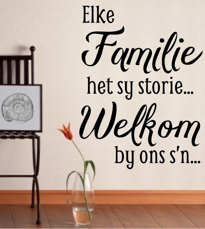 Vinyl Lady Decals Elke Familie Het Sy Storie Kwotasie Wall Art Sticker