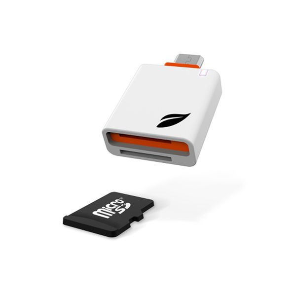 Leef Access Mobile White Orange Card Reader