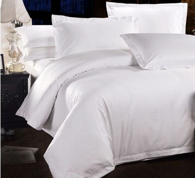 Chic Linen Luxurious Egyptian Cotton Duvet Cover Set - White (Three Quarter