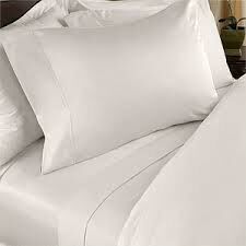 Chic Linen Luxurious Fitted Sheet - White