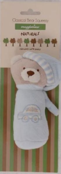 Snuggletime - Classical Plush Bear Squeezy - Blue