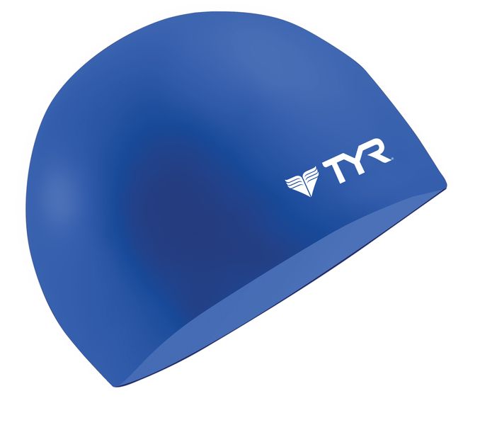 TYR Wrinkle Free Silicone Swimming Cap - Navy