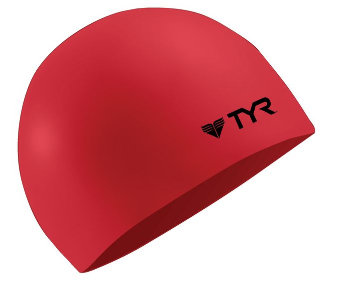 TYR Wrinkle Free Silicone Swimming Cap - Red
