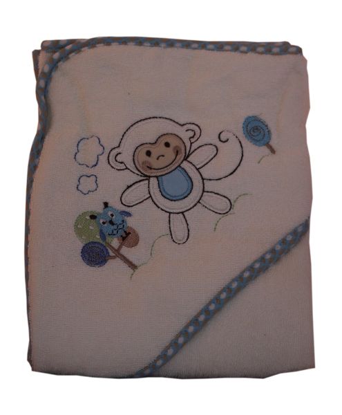 Snuggletime - Deluxe Embroidered Hooded Towel - Naturals - Pink