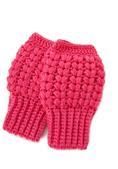 Handmade Crochet Hand Warmer Gloves - Girly Pink