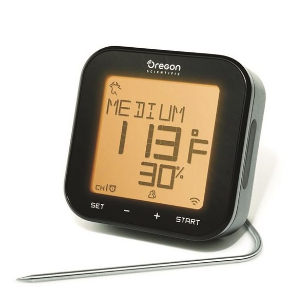 Oregon Scientific - Grill Right Braai Thermometer - Black