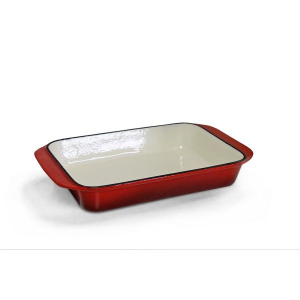 Walter and Jo - Cast Iron Rectangular Baker - Red