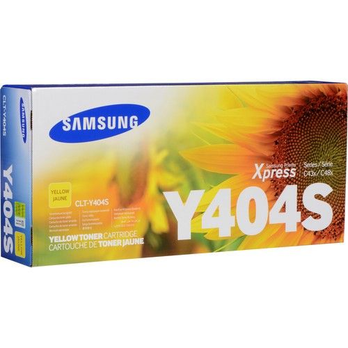 Samsung CLT-Y404S Yellow Laser Toner Cartridge