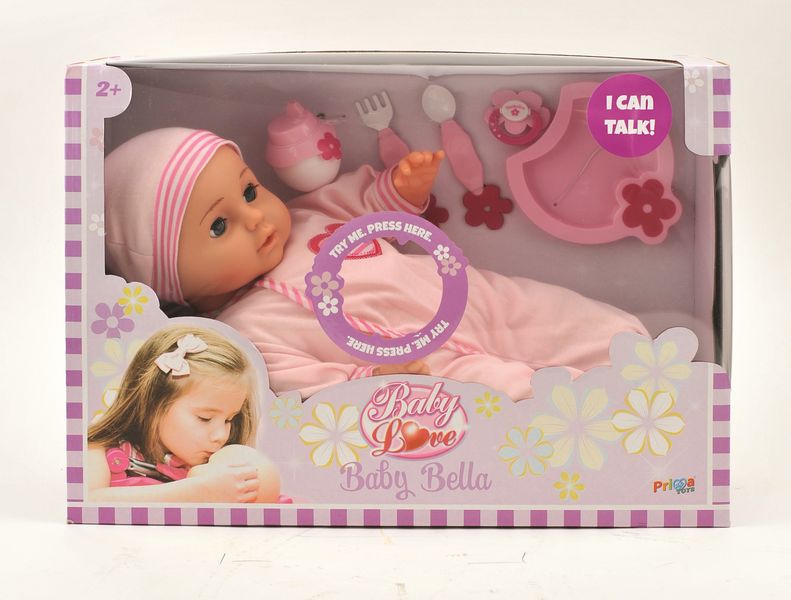 Baby Love 50 Phrases English Doll - Baby Bella