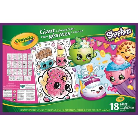 Crayola Shopkins Giant Coloring Book Buy Online In South Africa Takealot Com