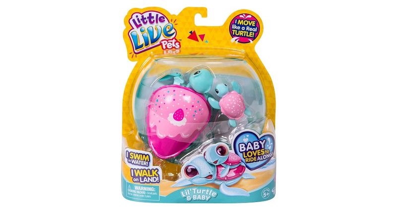Little Live Pets Turtle - Treats The Sweet Turtle &amp; Baby