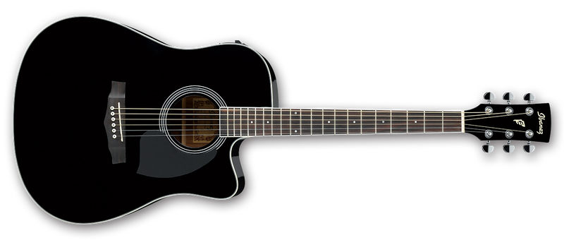 Ibanez PF Series PF15ECE-BK Acoustic Electric Guitar