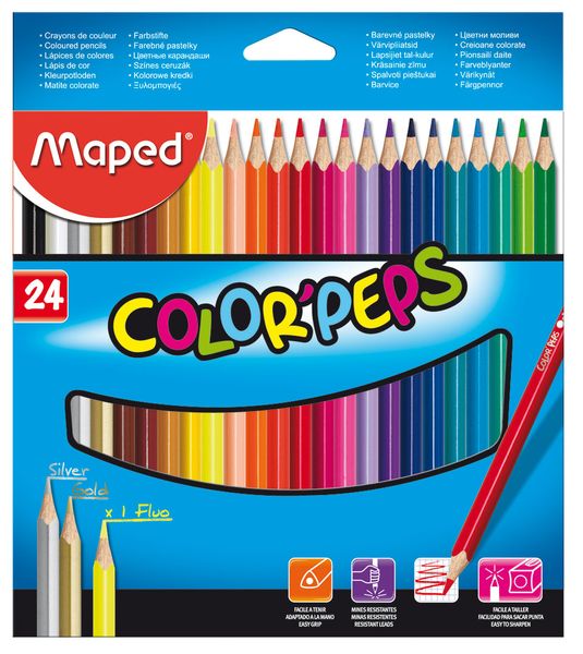 Maped Colour Pencils 24's - Color'Peps