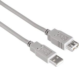 Hama USB 2.0 3m Extension Cable - Grey