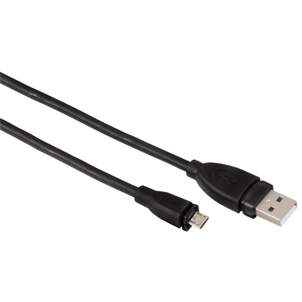 Hama USB 2.0 0.75m Shielded Micro Cable - Black