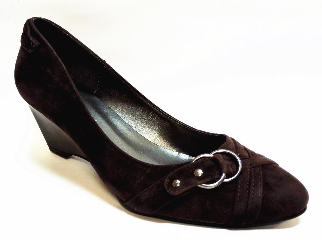 Lavanda Low Wedge Shoes in Brown (L08G627) Buy Online in South Africa