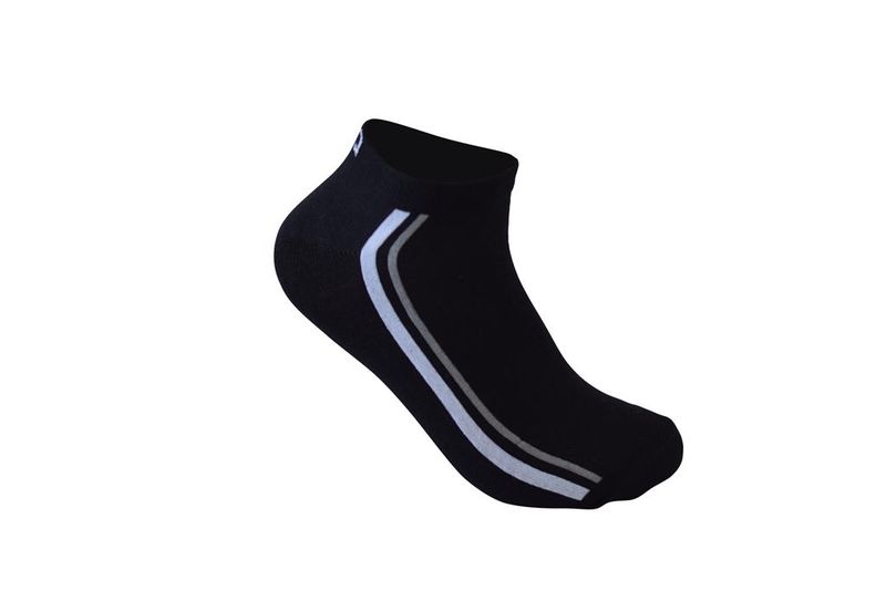 Undeez Online 10 Pack Stripe Sport Sock - Black