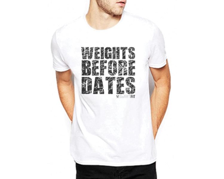 SweetFit Weights Before Dates Men's T-Shirt