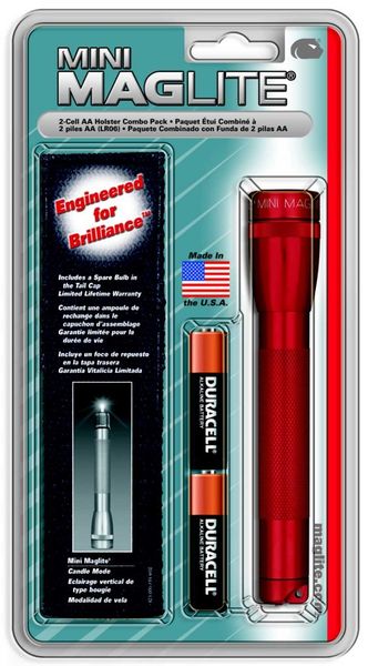 Maglite - AA Holster Combo Pack - Red